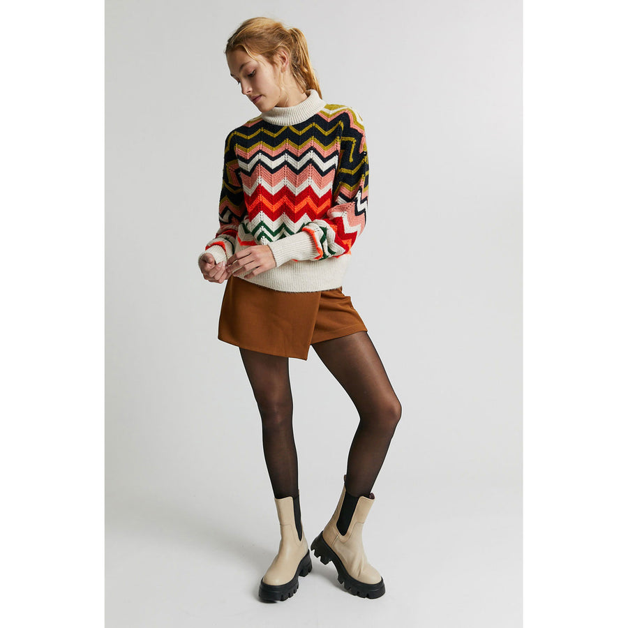 Indee Off White Oxanna Graphic Sweater
