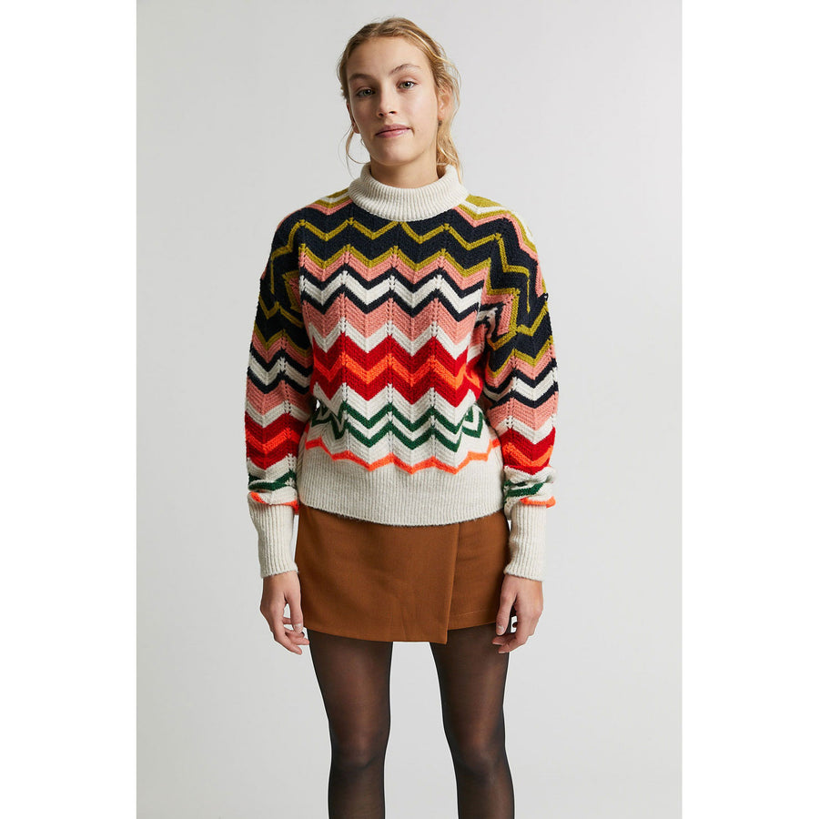 Indee Off White Oxanna Graphic Sweater