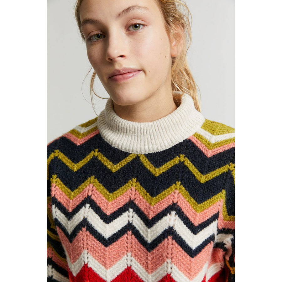 Indee Off White Oxanna Graphic Sweater