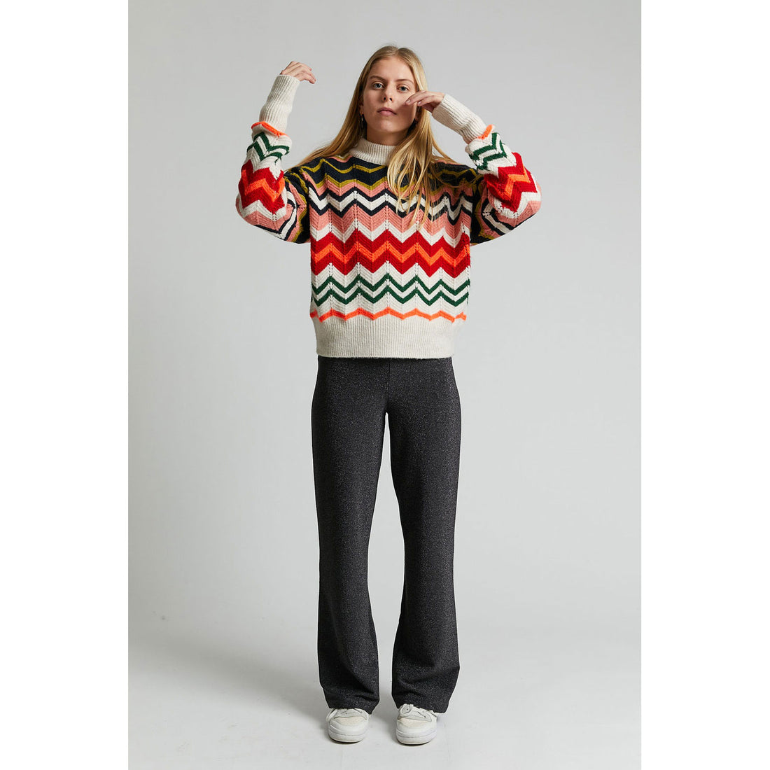Indee Off White Oxanna Graphic Sweater