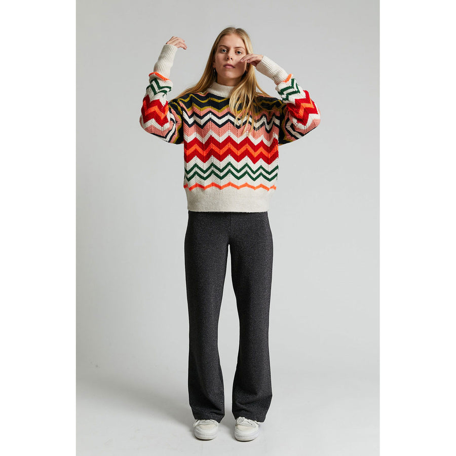 Indee Off White Oxanna Graphic Sweater