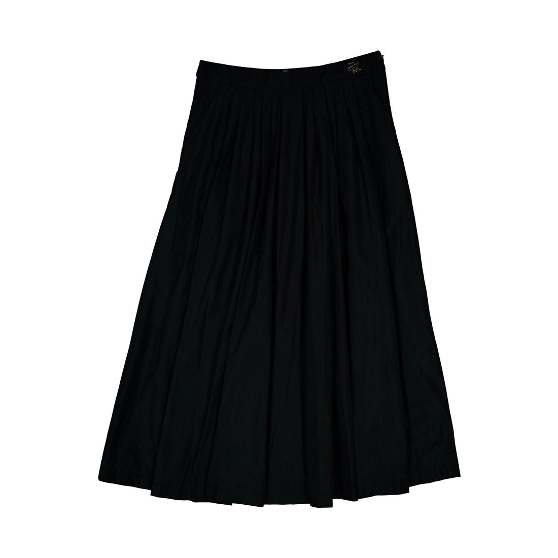 Mimisol Black Taffeta Maxi Skirt