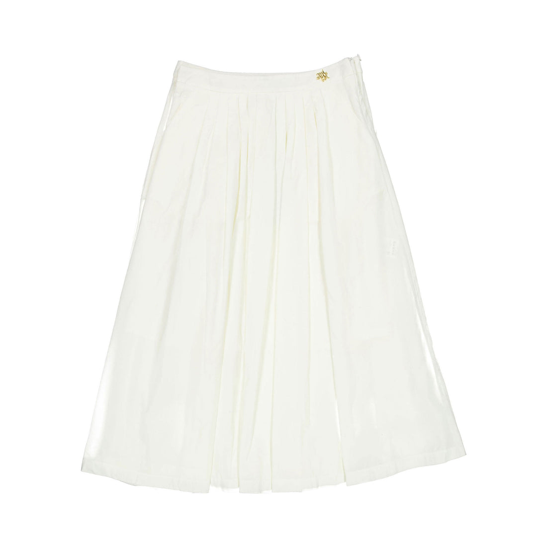 Mimisol Cream Taffeta Maxi Skirt