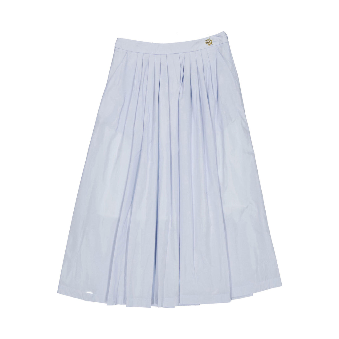 Mimisol Light Blue Taffeta Maxi Skirt