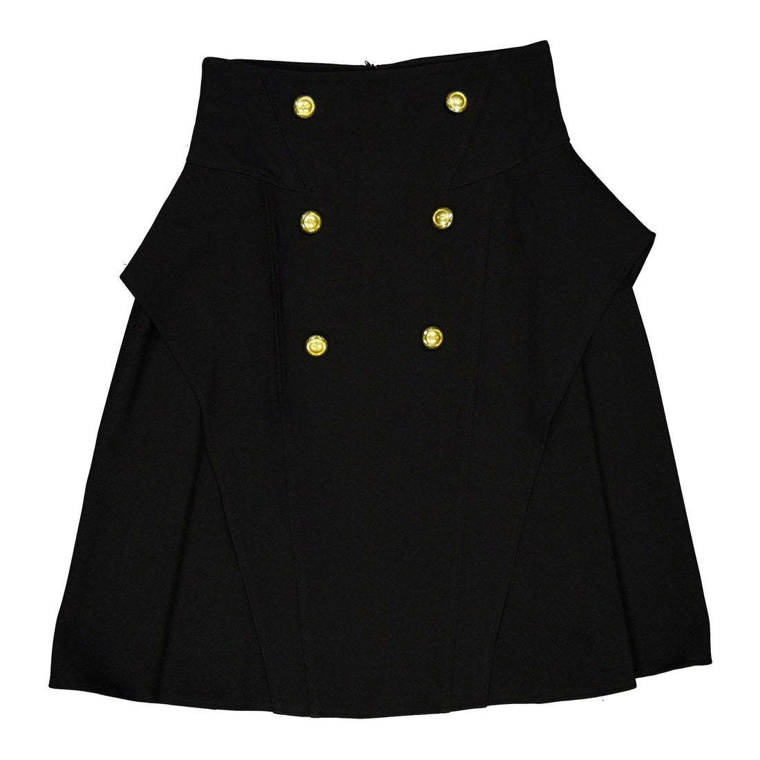 Estee Black Gold Button Blazer Skirt