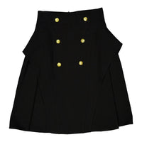 Estee Black Gold Button Blazer Skirt