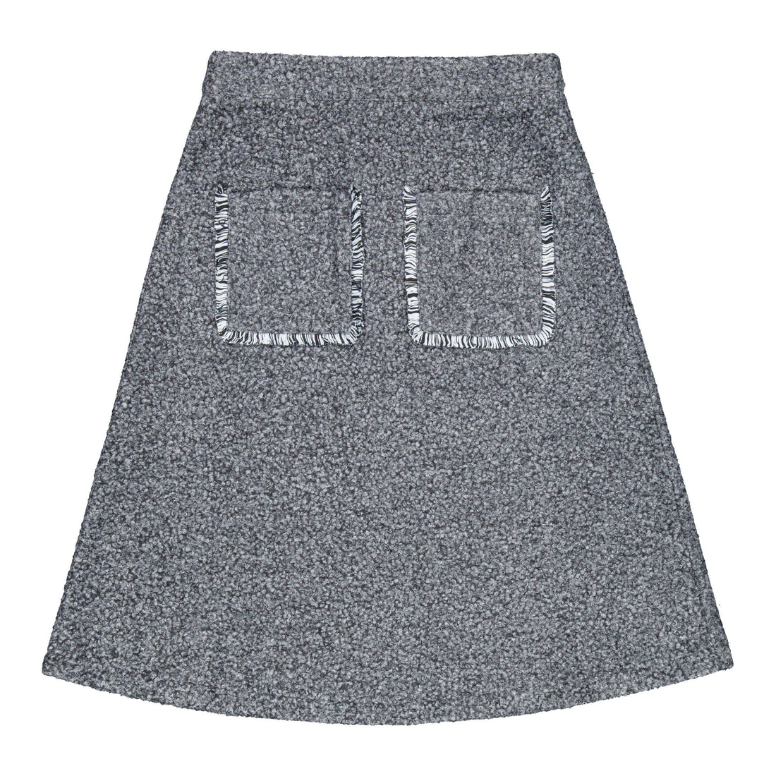 Estee Grey Tweed Pocket Front Skirt