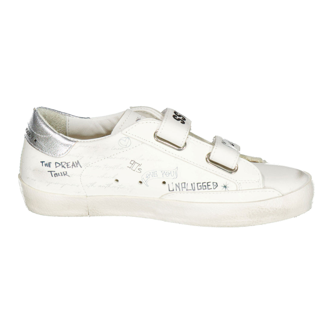 Golden Goose White/Ice/Silver Old School Sneaker