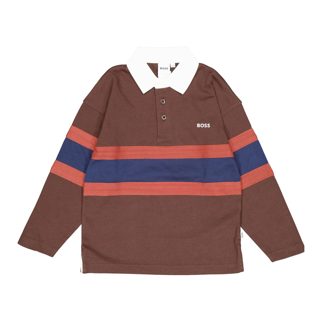 Hugo Boss Brown Stripe Polo