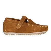 Ladida Shoes Camel Seude T Strap Shoe