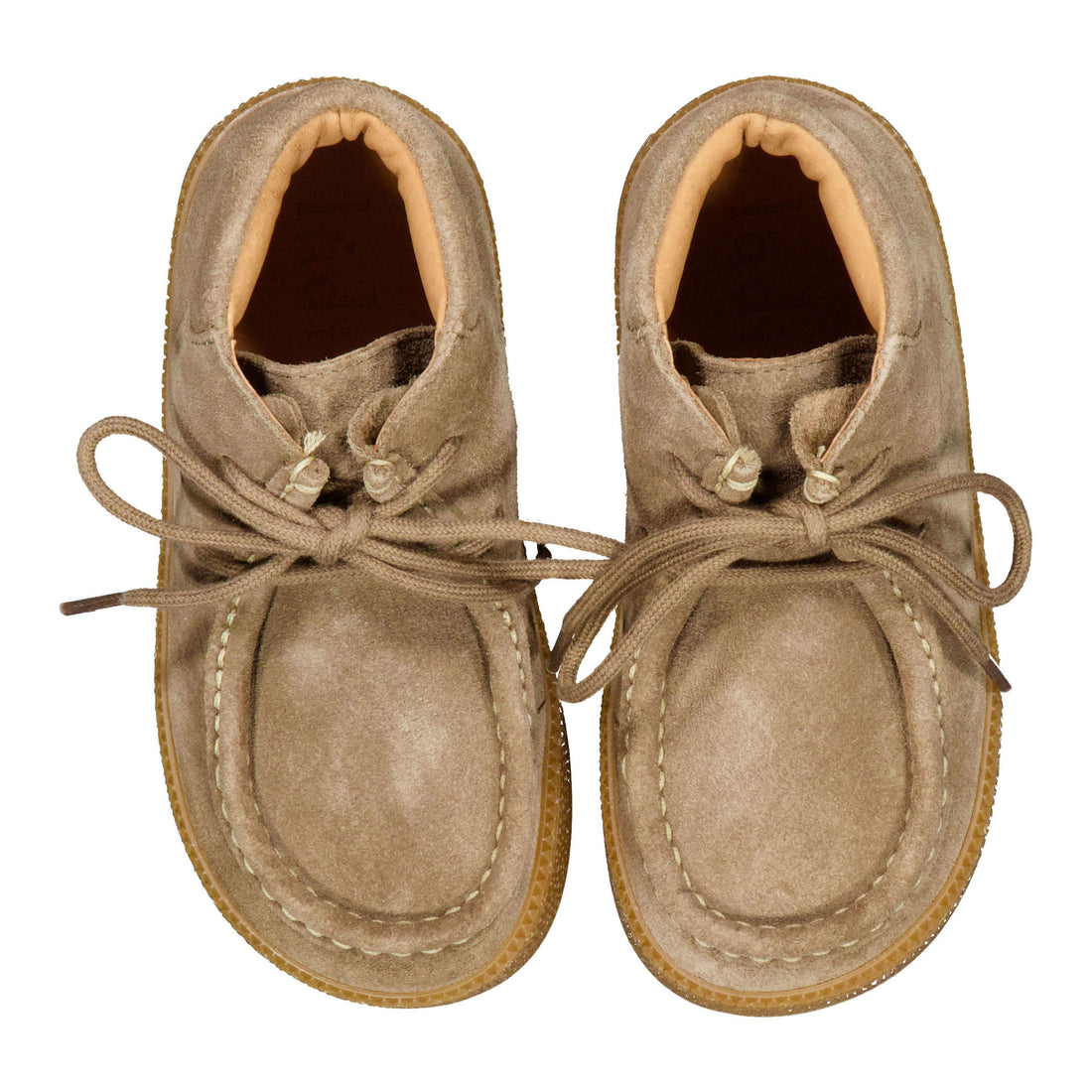 Ladida Shoes Taupe Seude Booties