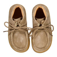 Ladida Shoes Taupe Seude Booties