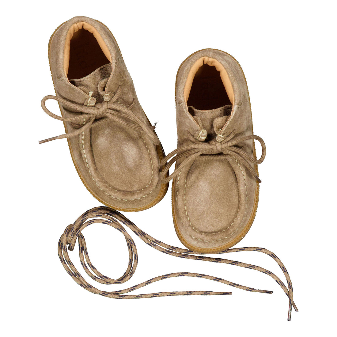 Ladida Shoes Taupe Seude Booties