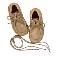 Ladida Shoes Taupe Seude Booties
