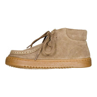 Ladida Shoes Taupe Seude Booties