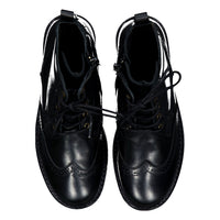 Ladida Shoes Black Lace Up Booties