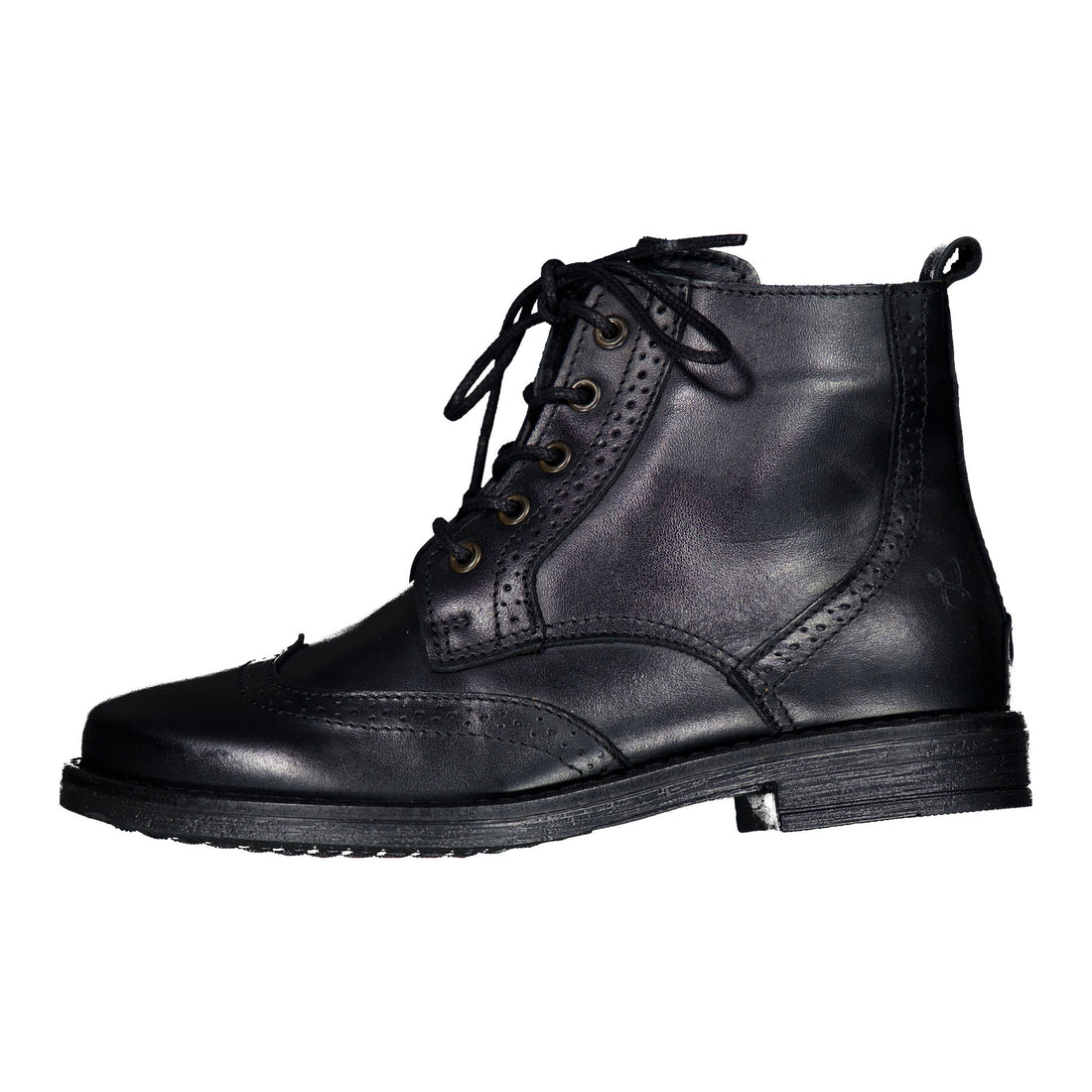 Ladida Shoes Black Lace Up Booties