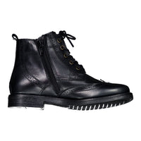 Ladida Shoes Black Lace Up Booties