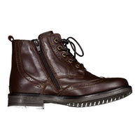 Ladida Shoes Brown Lace Up Booties