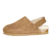 Ladida Shoes Camel Suede Clog