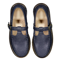Ladida Shoes Navy Chunky T Strap Shoe
