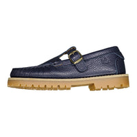 Ladida Shoes Navy Chunky T Strap Shoe