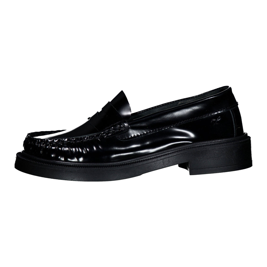 Ladida Shoes Black Chunky Penny Loafer