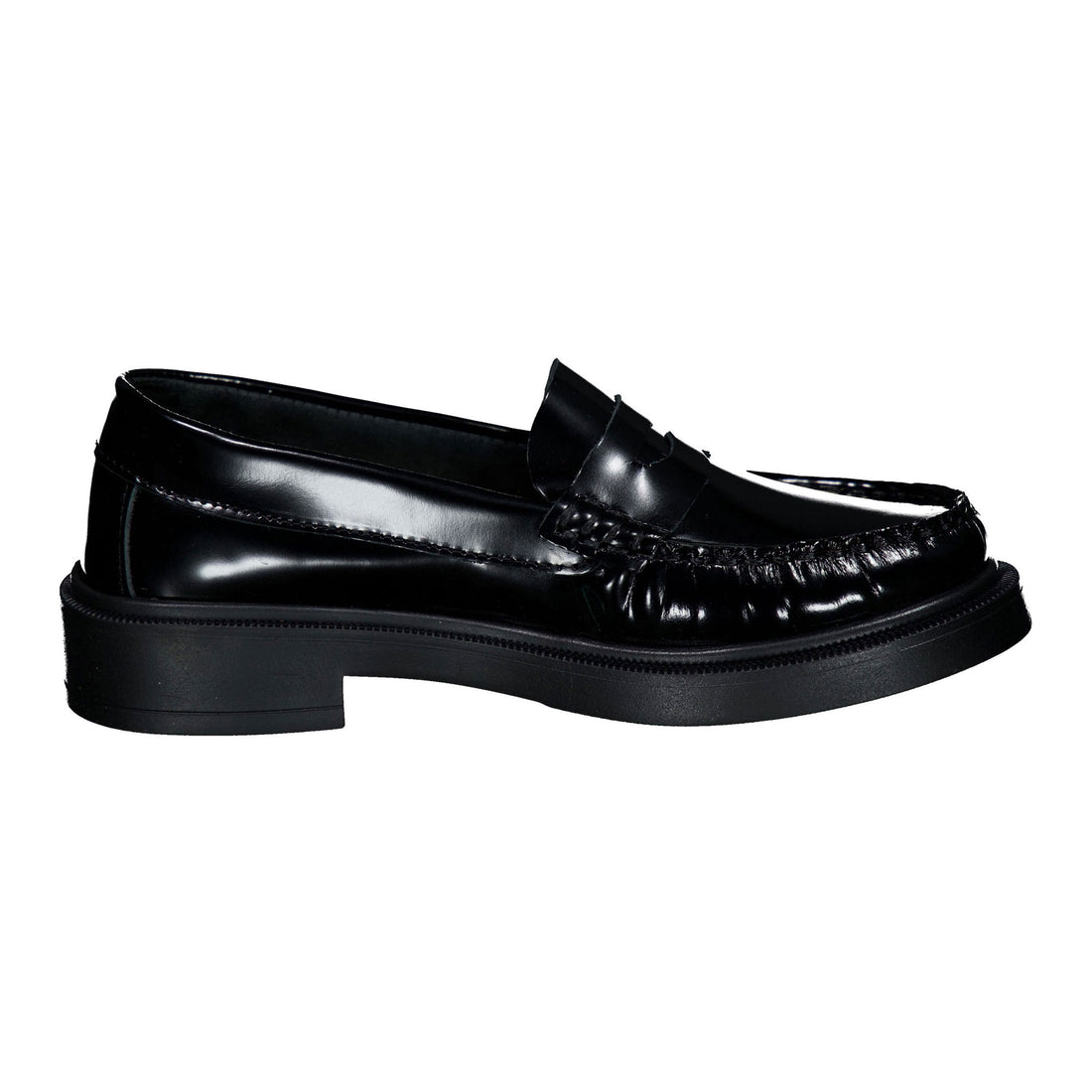 Ladida Shoes Black Chunky Penny Loafer