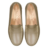 Ladida Shoes Taupe Leather Loafer