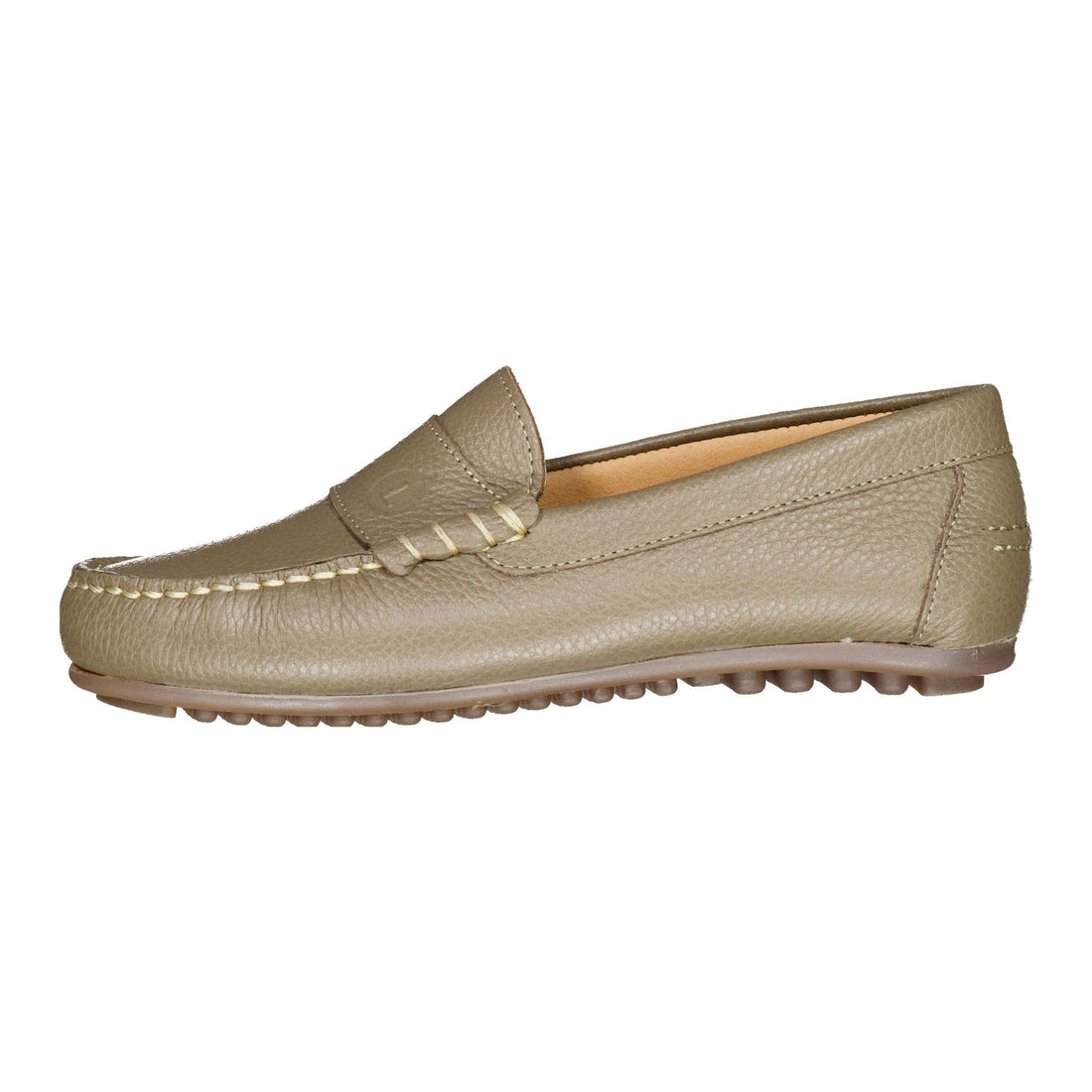 Ladida Shoes Taupe Leather Loafer