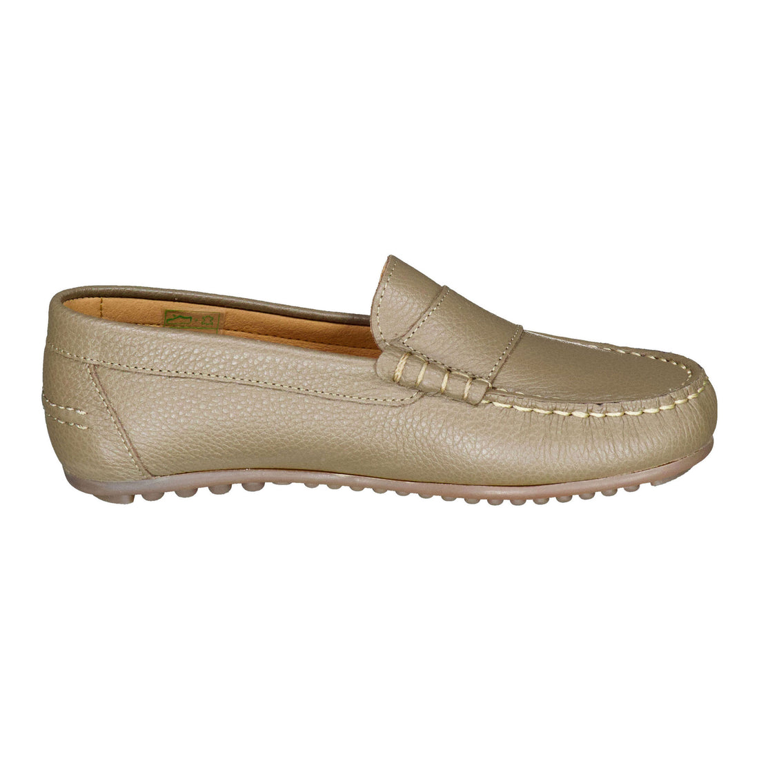 Ladida Shoes Taupe Leather Loafer