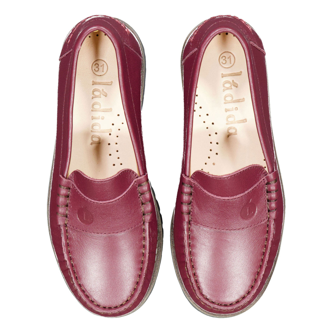 Ladida Shoes Burgundy Chunky Loafer