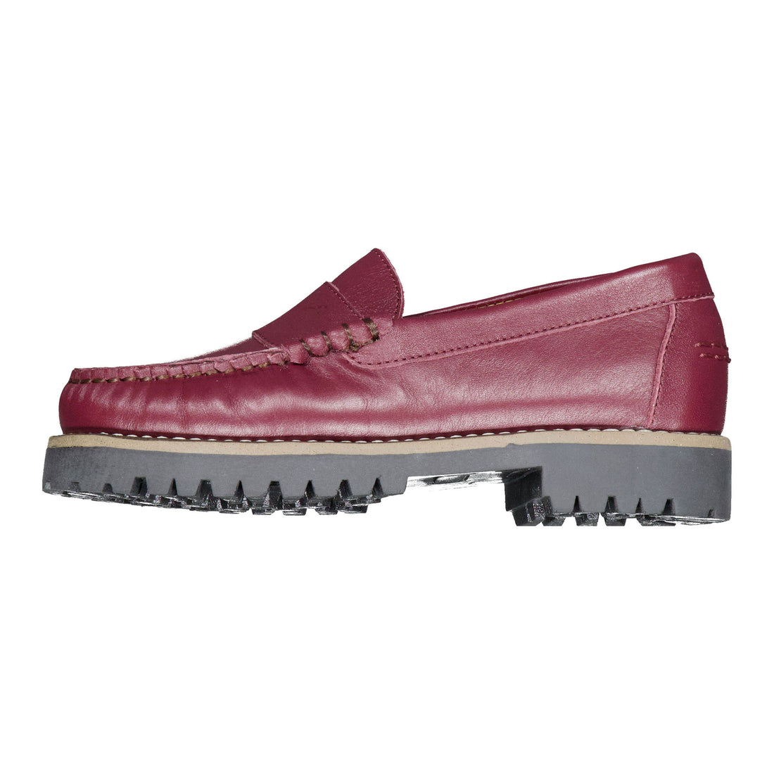 Ladida Shoes Burgundy Chunky Loafer