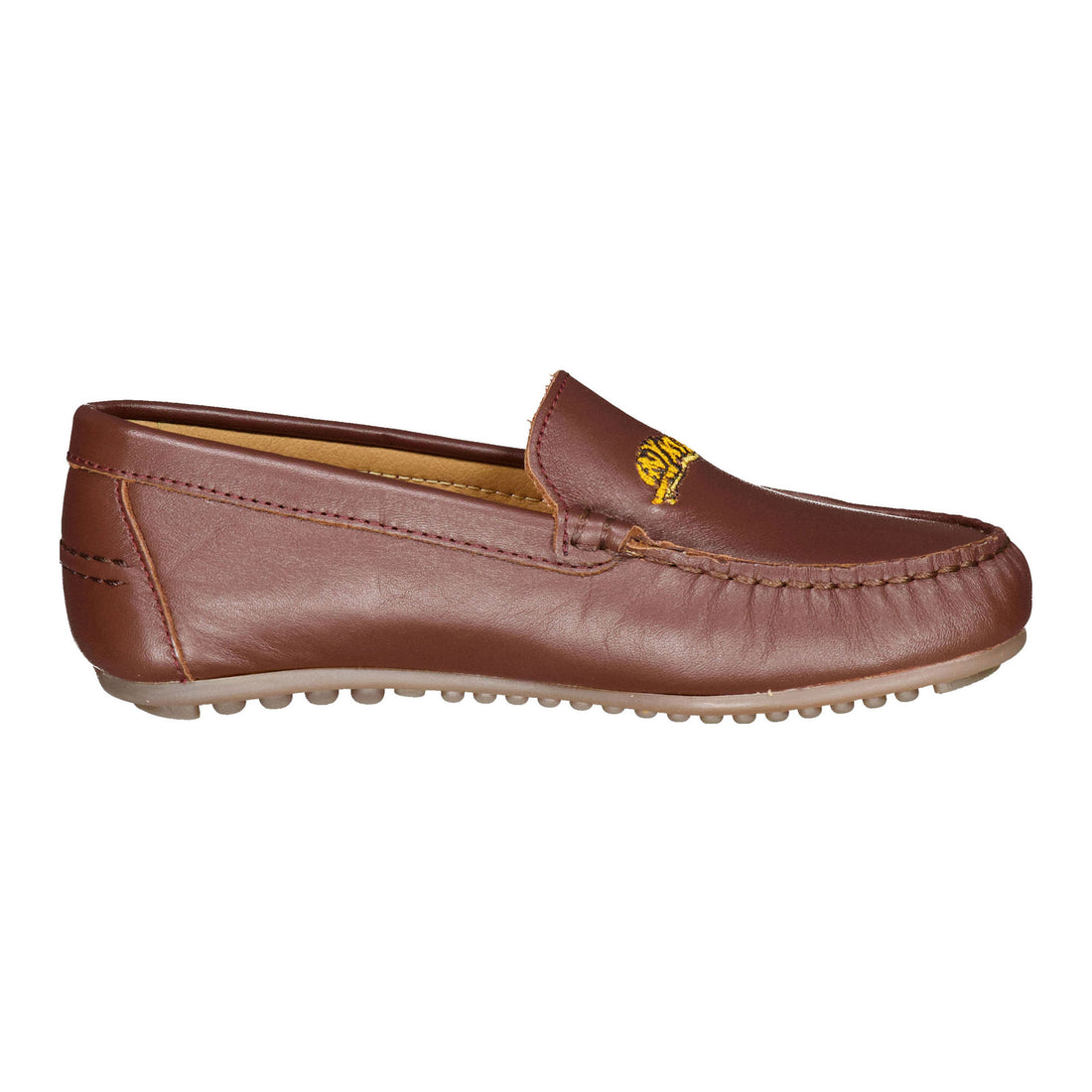 Ladida Shoes Chocolate Tiger Embroidered Loafer