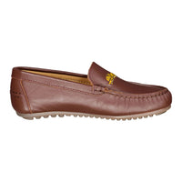Ladida Shoes Chocolate Tiger Embroidered Loafer