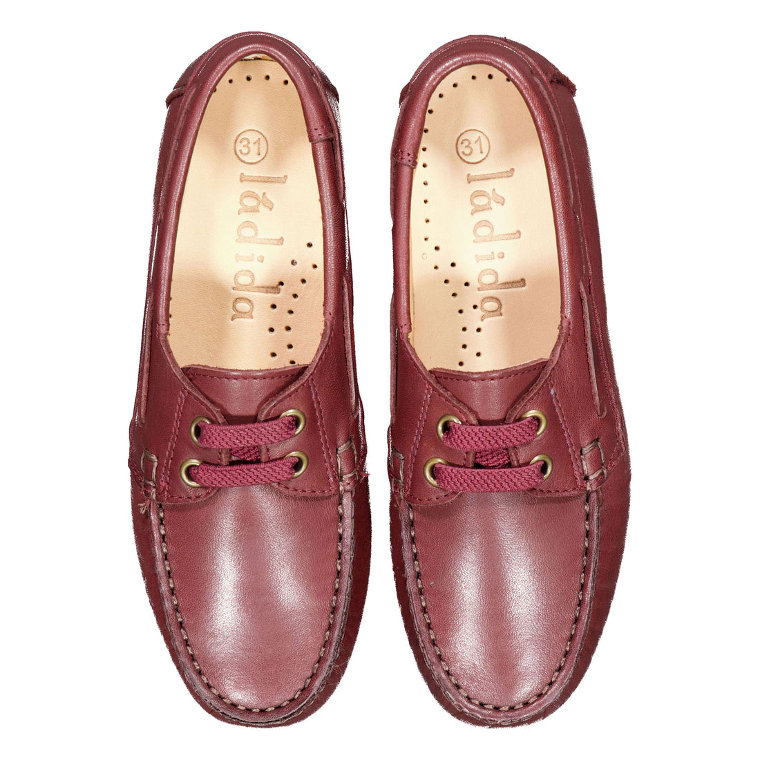 Ladida Shoes Burgundy Boat Shoe