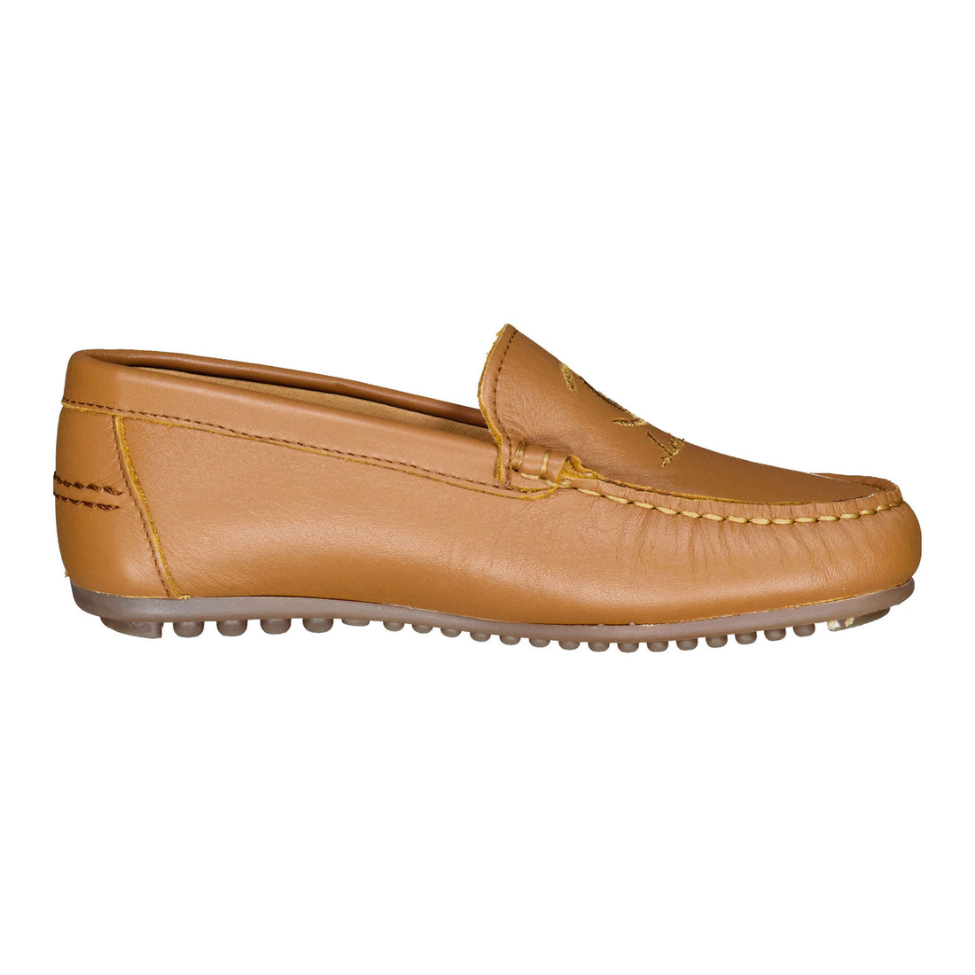 Ladida Shoes Cognac 6  Embroidered Loafer