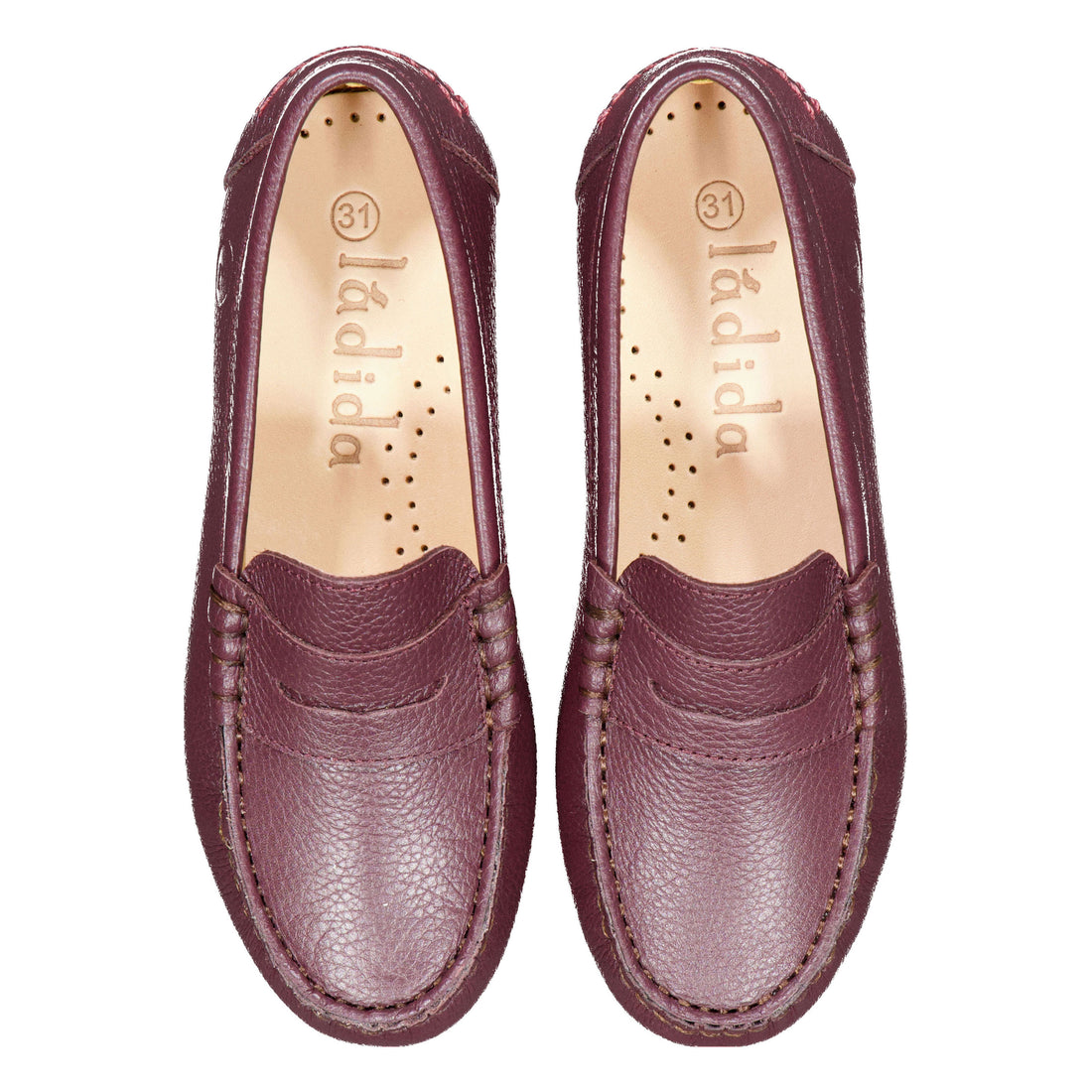 Ladida Shoes Dark Plum Penny Loafer