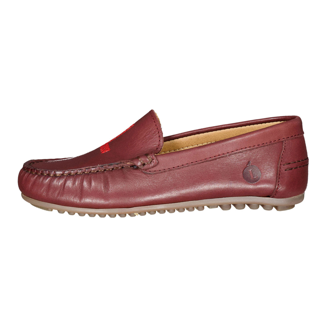 Ladida Shoes Burgundy L Embroidered Loafer
