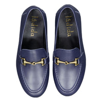 Ladida Shoes Navy Buckle Loafer