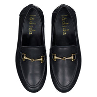 Ladida Shoes Black Buckle Loafer