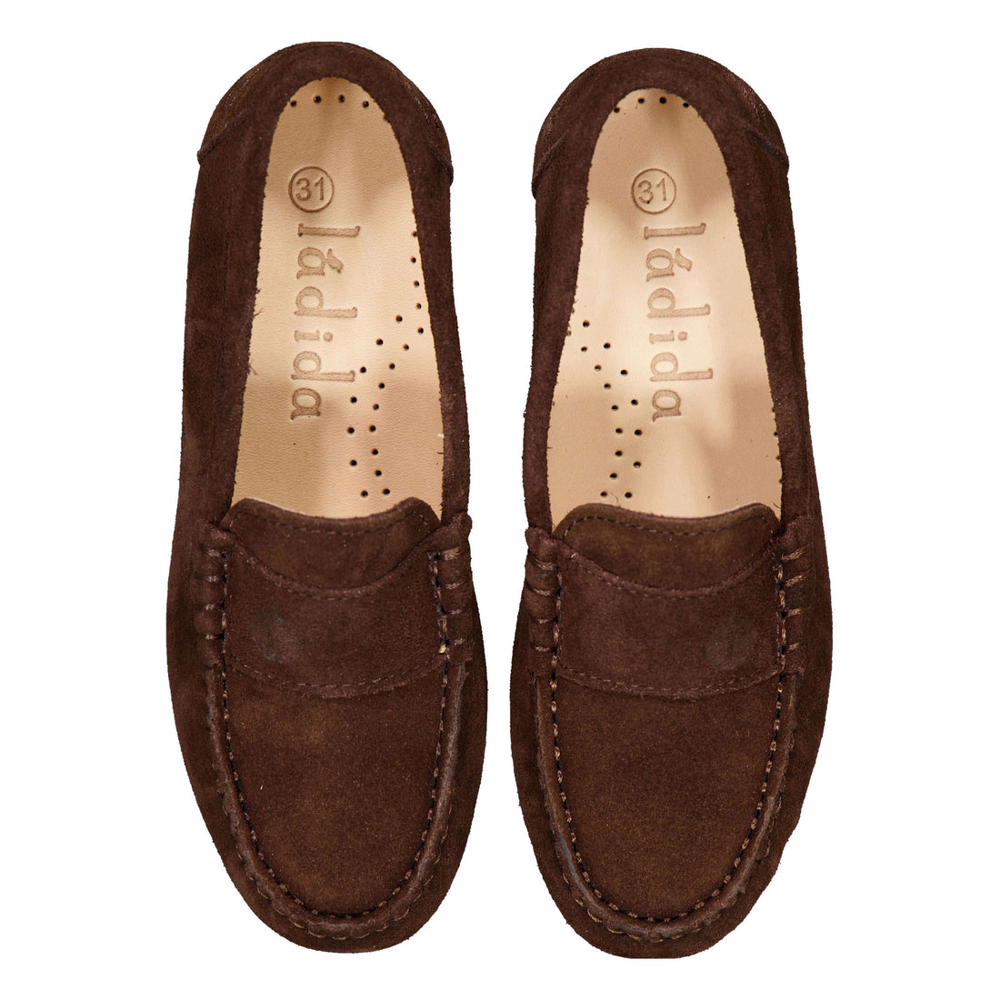 Ladida Shoes Brown Suede Loafer