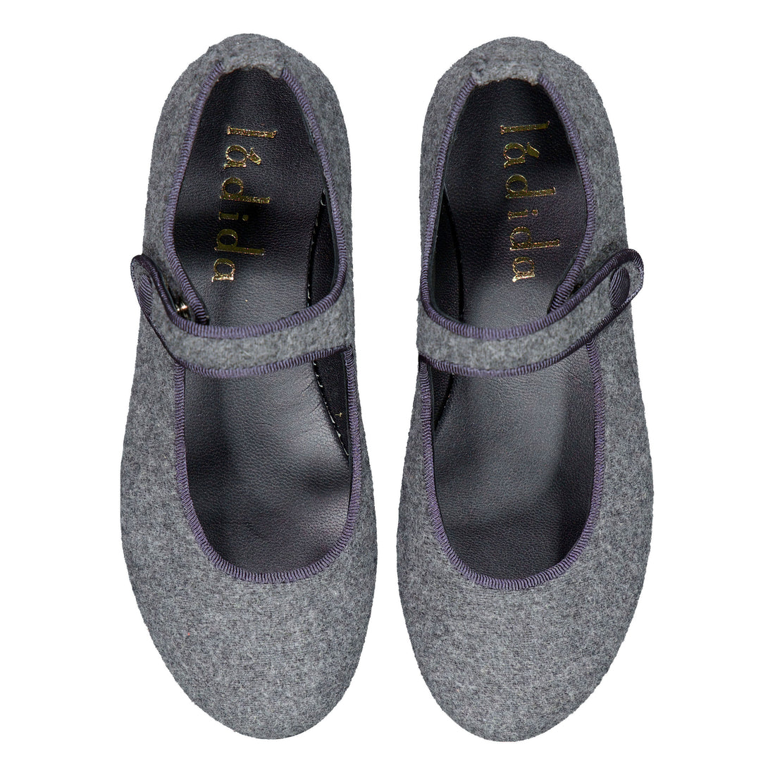 Ladida Shoes Grey Wool Mary Jane