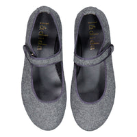 Ladida Shoes Grey Wool Mary Jane