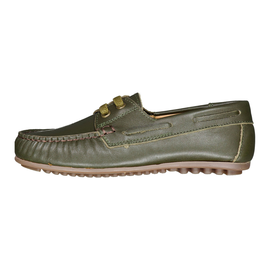 Ladida Shoes Olive Green Boat Shoe