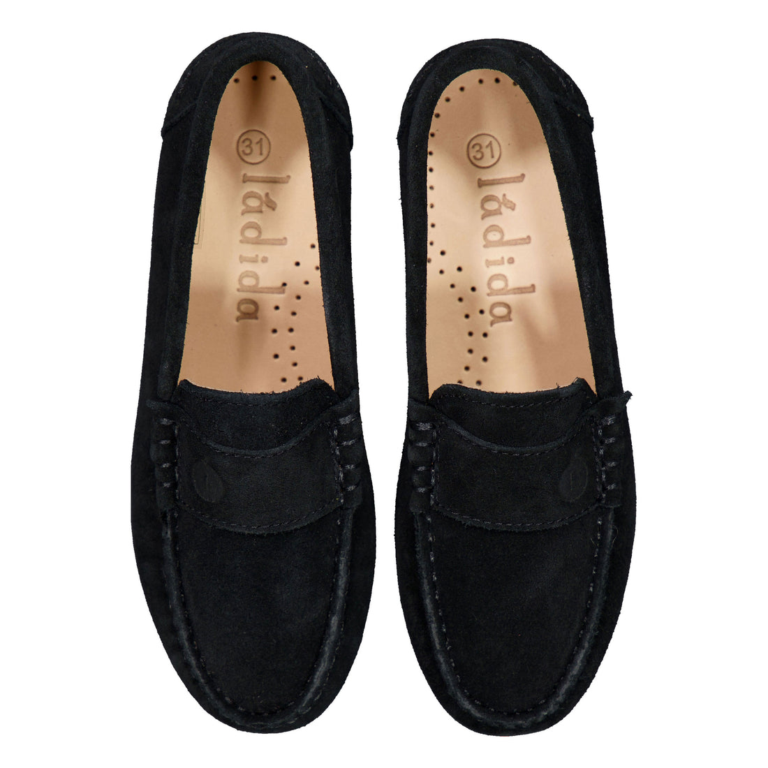 Ladida Shoes Black Suede Loafer