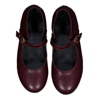 Ladida Shoes Burgundy Buckle Mary Jane