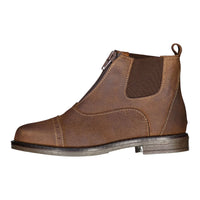 Ladida Shoes Brown Suede Zipper Booties