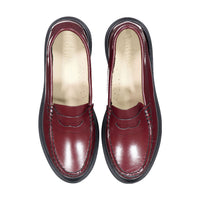 Ladida Shoes Burgundy Chunky Penny Loafer