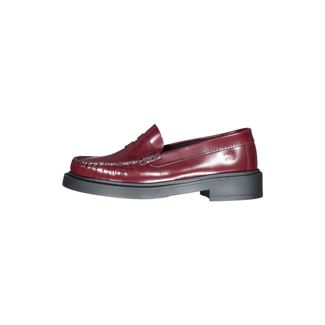 Ladida Shoes Burgundy Chunky Penny Loafer